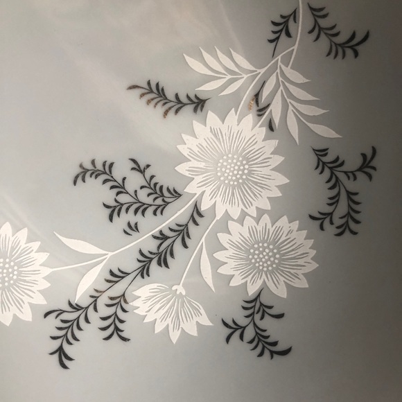 Vintage Floral Starlight Serving Bowl By Fine Syei China 3171 Made in Japan - Picture 8 of 14